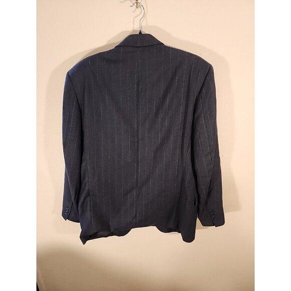 Hugo Boss 38R Corleone 2 Button Black Blazer Sport Coat Suit Jacket Virgin Wool - Picture 6 of 16